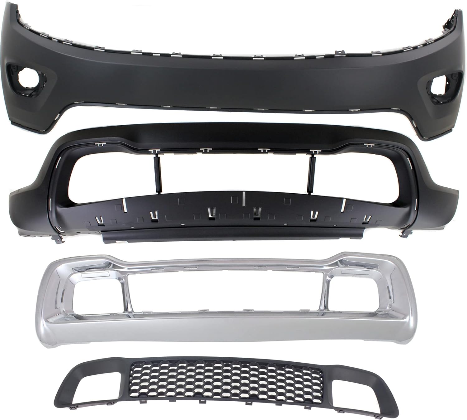 Garage-Pro Front Bumper Cover Kit Compatible with 2014-2016 Jeep Grand Cherokee