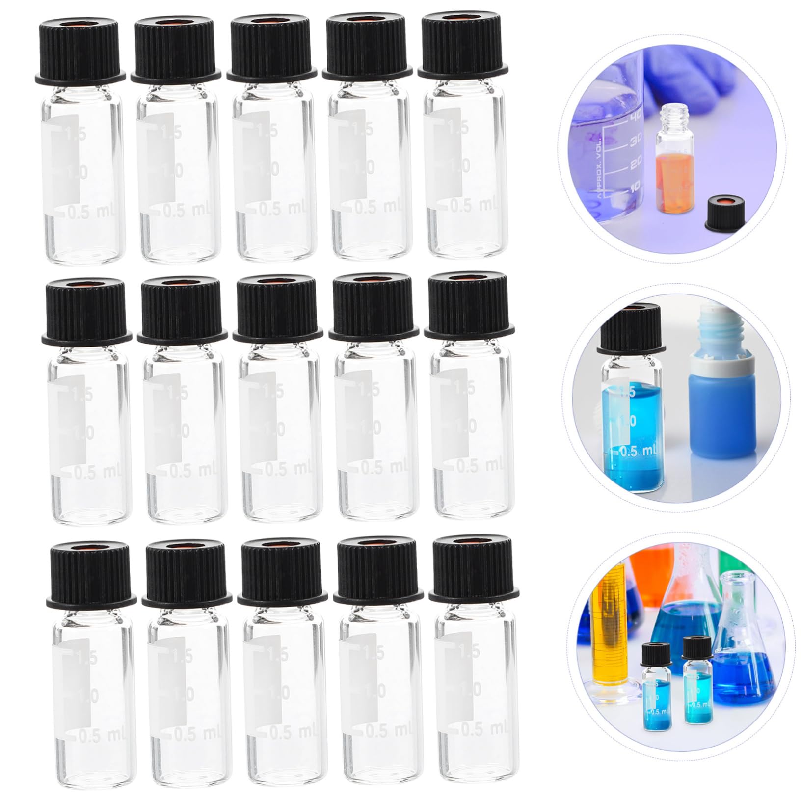 2-ml Probenflasche 8-425 100 Stück Glas mit Schraubmund