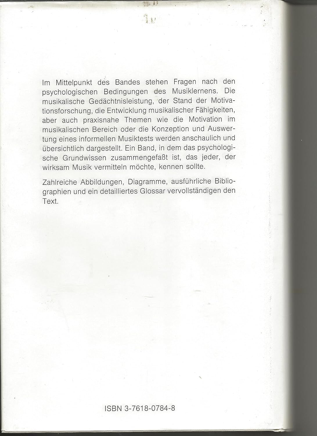 Handbuch der Musikpädagogik, 4 Bde., Bd.4, Psychologische Grundlagen