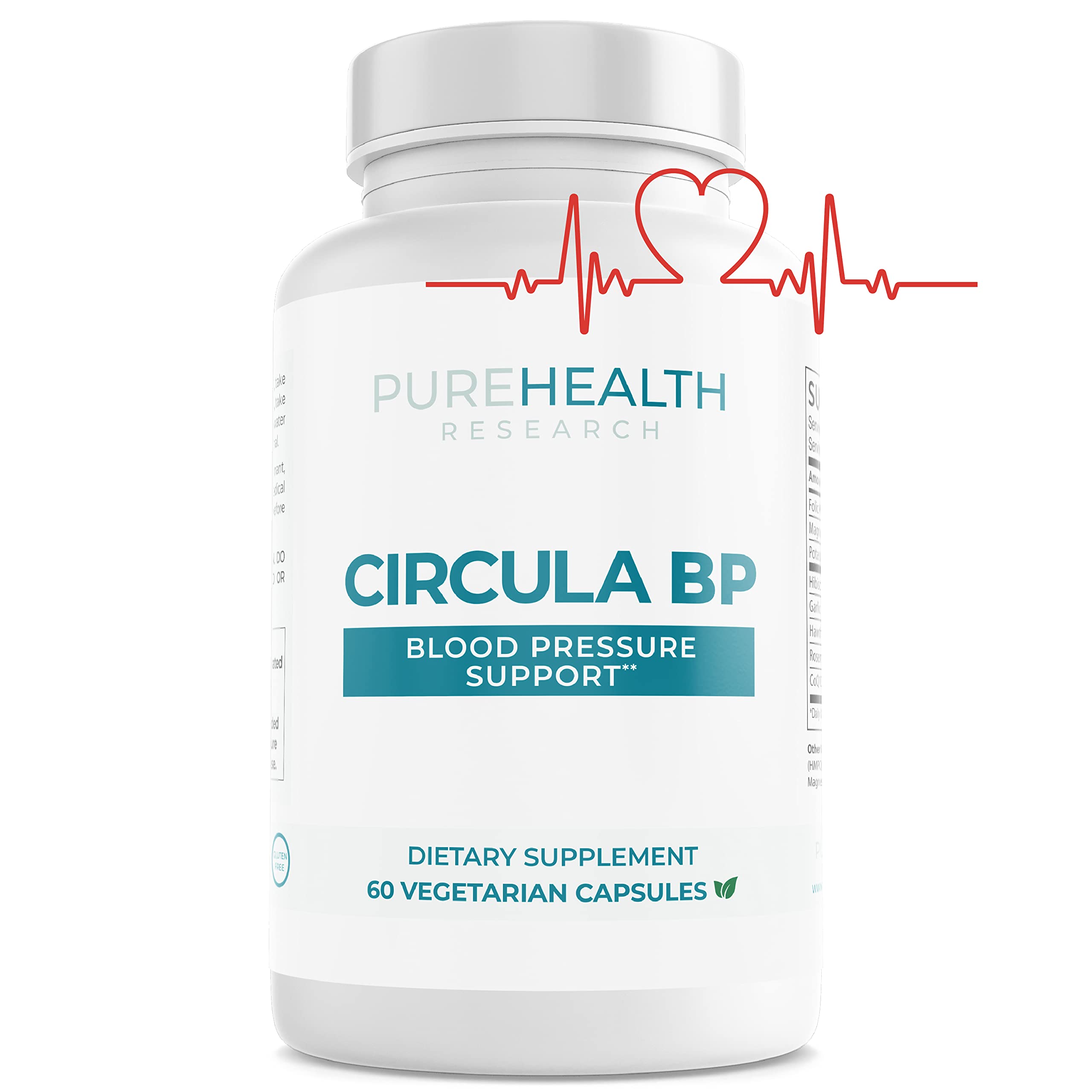 Buy PURE RESEARCH Blood Pressure Support Supplement Circula BP with