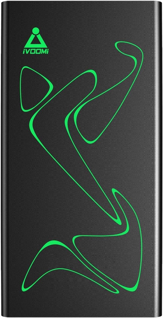 iVOOMi Titan 15000mAh Li-Polymer Power Bank with Smart LED Panel (Carbon Black)