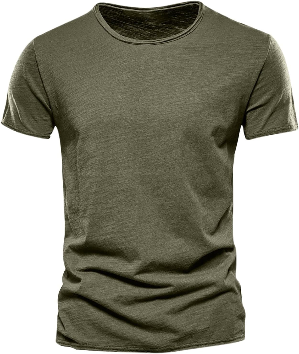 3 Pack Men's T-Shirts Cotton Round Neck Basic Tee Short Sleeve Casual Shirts Soft Comfy Summer Tops