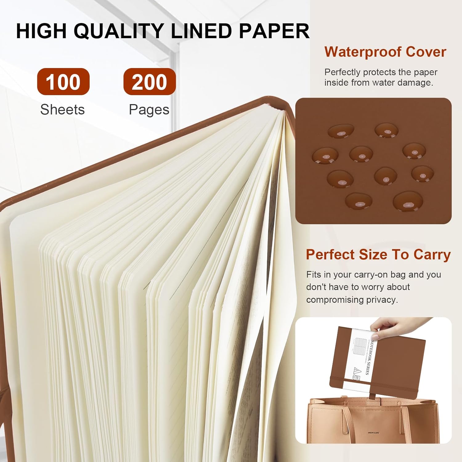 20 Pcs Personalized Notebook Engrave Logo/Text/Image, Customizable A5 Journal Notebook Daily Journals for College Business Office