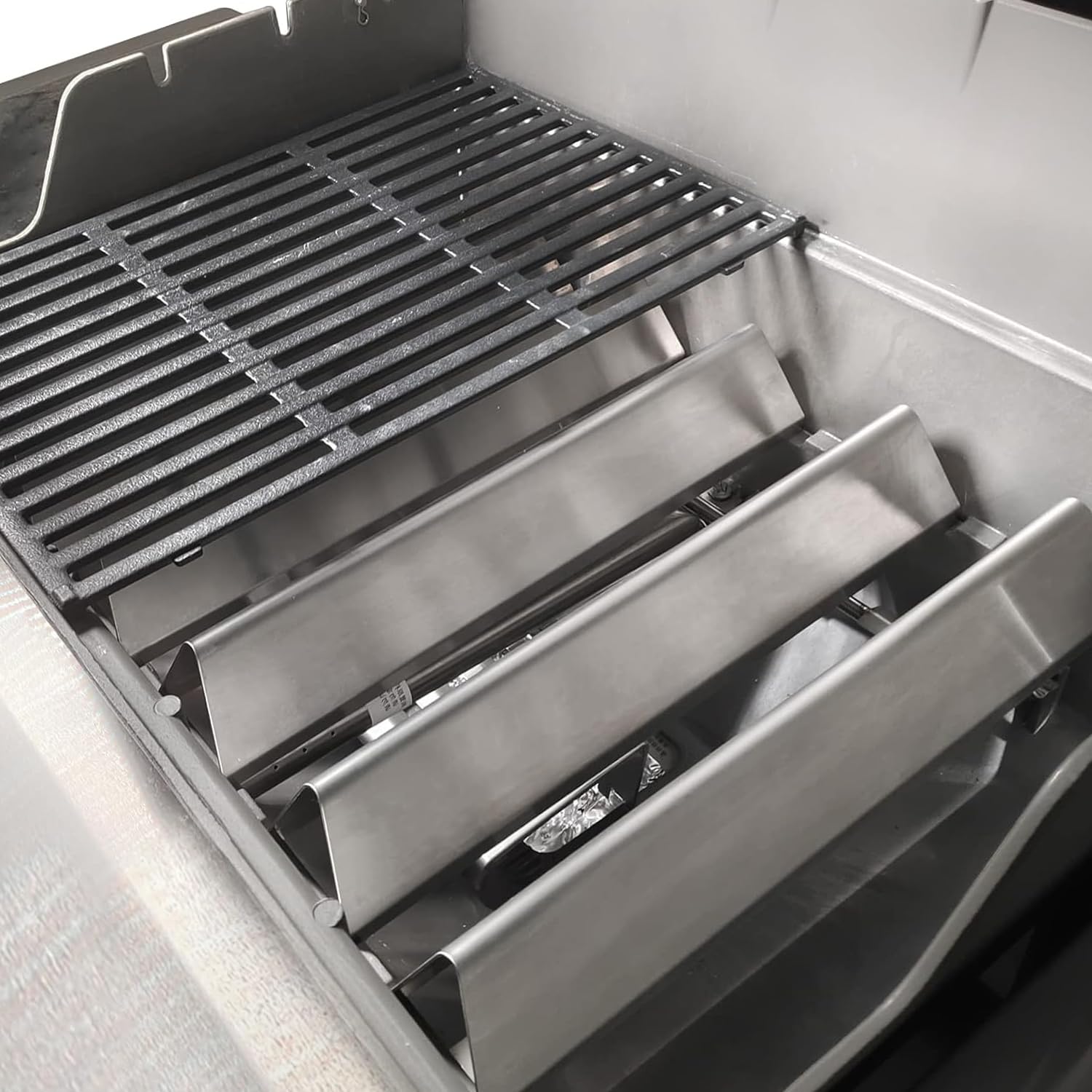 7636 Edelstahl Flavorizer Bars für Weber Spirit I & II 300 e310 e320 S310 S320 Series, Aromaschienen Ersatzteile für Weber Spirit 300 Serie, Flammenverteiler