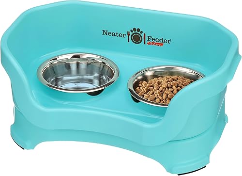 Miniatura 34 de Neater Pet Brands Neater Feeder Deluxe Cuencos para perros a prueba de derrames elevados para perros medianos 19-40 lbs, fabricado en EE. UU.,