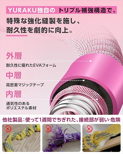 YURAKU【SNSで話題】フラフープ ダイエット ソフトフラフープ 1.5kg 痛くなりにくい 静音 落ちにくい 大人用 初心者 ウエスト引き締め 2026年モデル 収納袋付き 日本語説明書 - 2