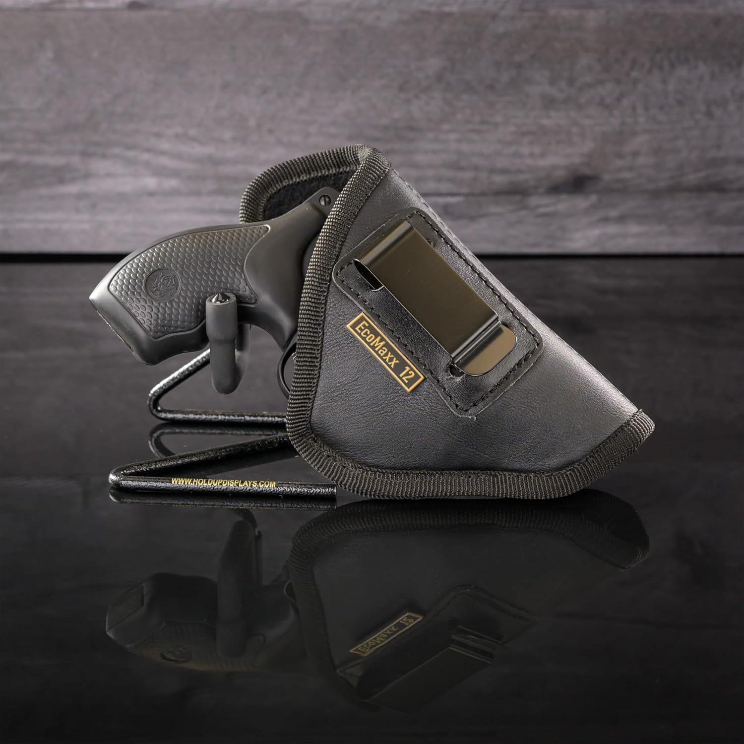 Maxx Carry IWB Revolver Gun Holster Conceal Carry, Soft Eco Leatherette, Suede Interior. Fits Any 38 J Frames | Ruger LCR, LCRx | S&W Bodyguard 38 Special, and Other Snub Nose Revolvers 2.5"