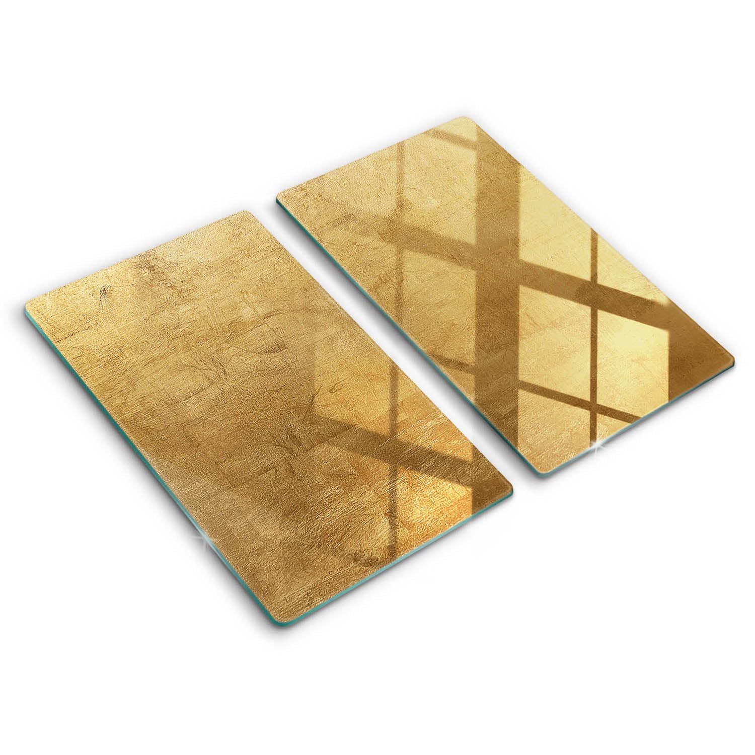 Plaque de protection induction Wallfluent en verre résistant or