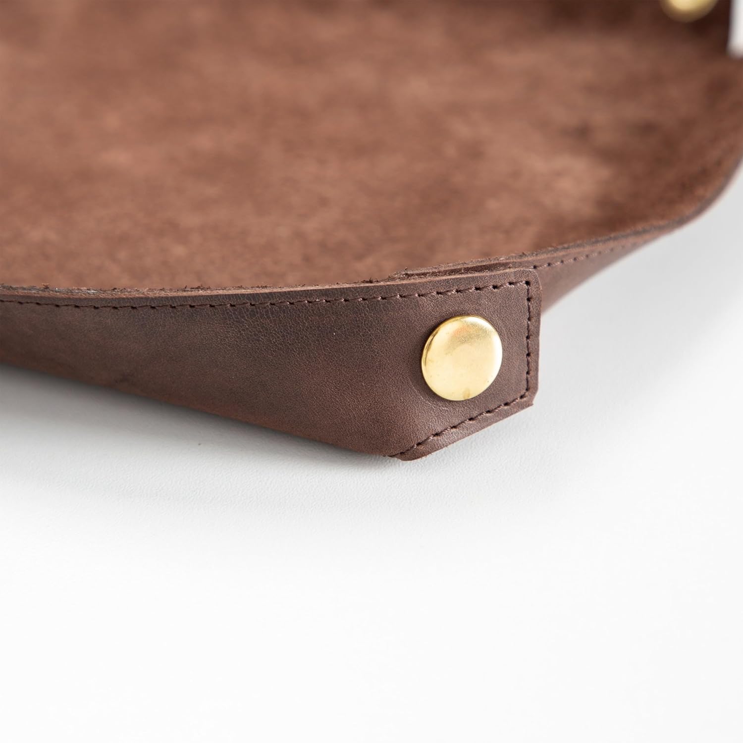 Genuine Leather Desk Mat (32" x 16"), Desk Organizer & Cup Coaster - Leather Office Set - Premium Handmade Office Accessories for Elegant Workspace - Dark Brown