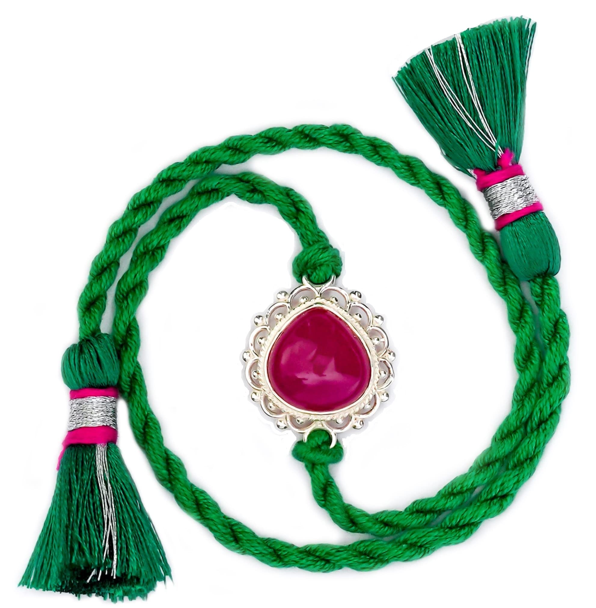 MEENAKARI HERITAGE JEWELLERY Meenakari 925 Sterling Silver and stone rakhi with Roli Chawal and Rakshabandhan greeting card (Mens single rakhi) (B0B5GQ4JJC) Amazon Price History, Amazon Price Tracker