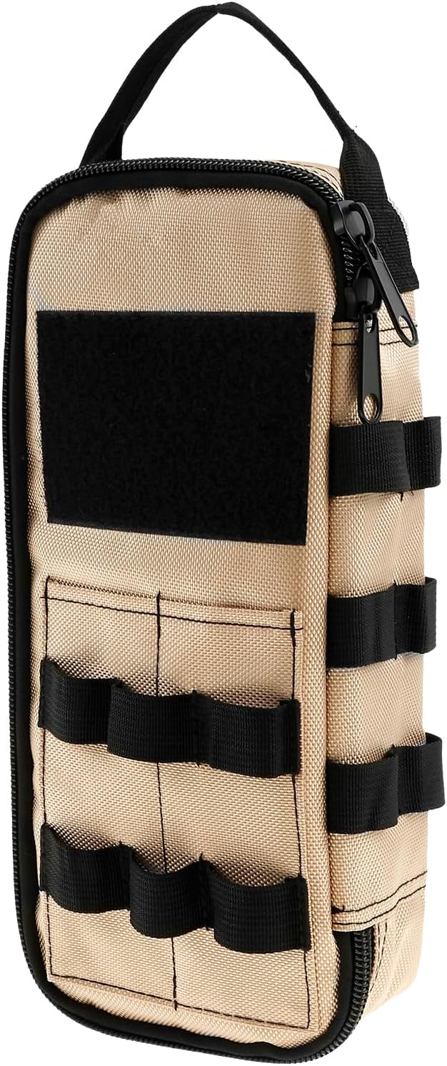 Heavy Duty Small Tool Bag Pouch, Portable Tool Box Organizer Case with Zipper Handle, Easy Access Small Tool Pouch, Multi-Purpose Utility Work Organizer Bag for Motorcycle Road Bike Electricians