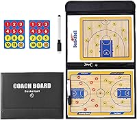 RoseFlower Magnetic Basketball Coaching Board - Portable Tactics Clipboard with Magnets, Marker for Coaches & Strategy Planning