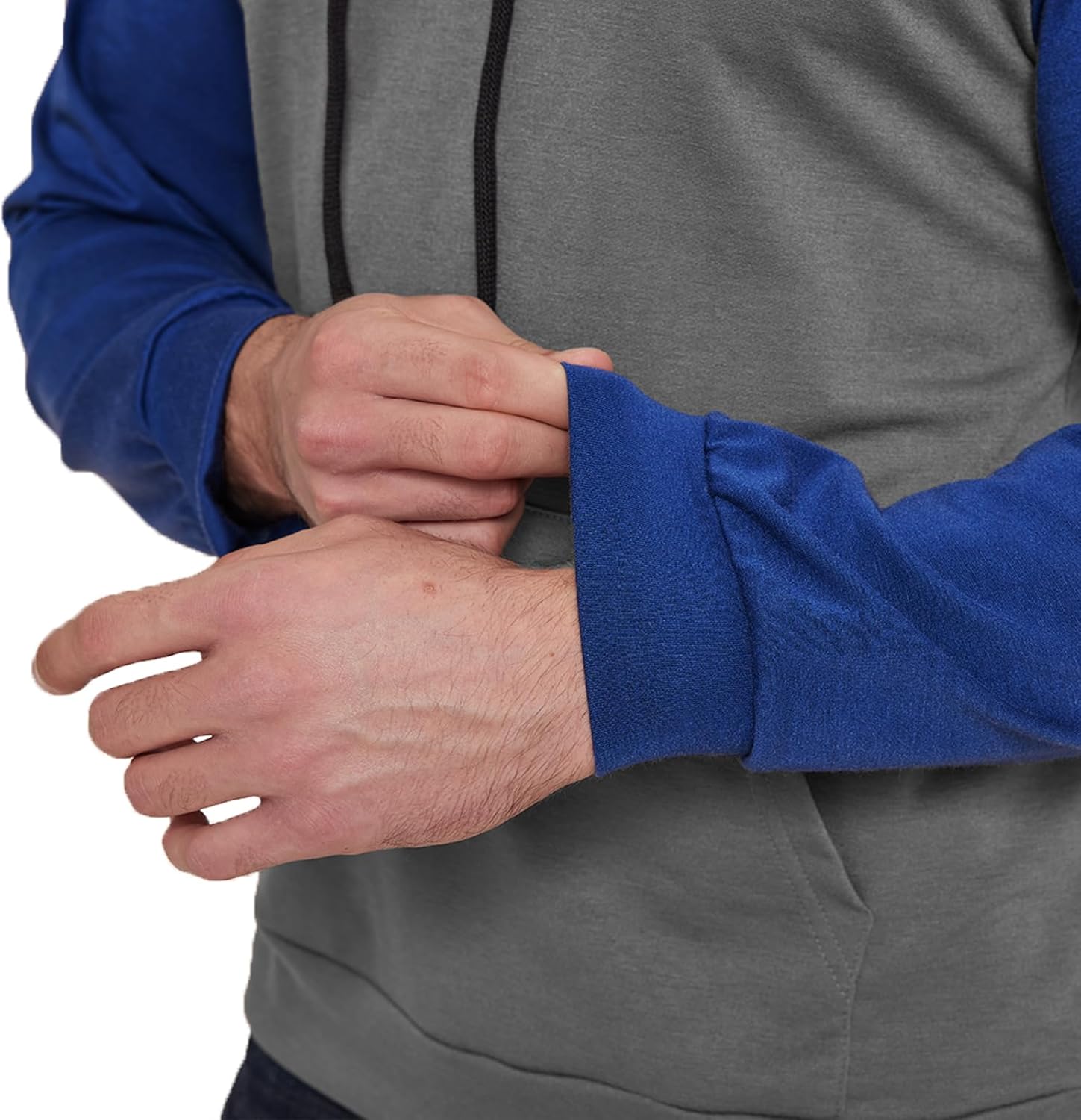 H HYFOL Men's Sweatshirt USA FLAG Patriotic Graphic Polyester Hoodies for Men Pocket Raglan Long Sleeve Sweatshirts - Image 4