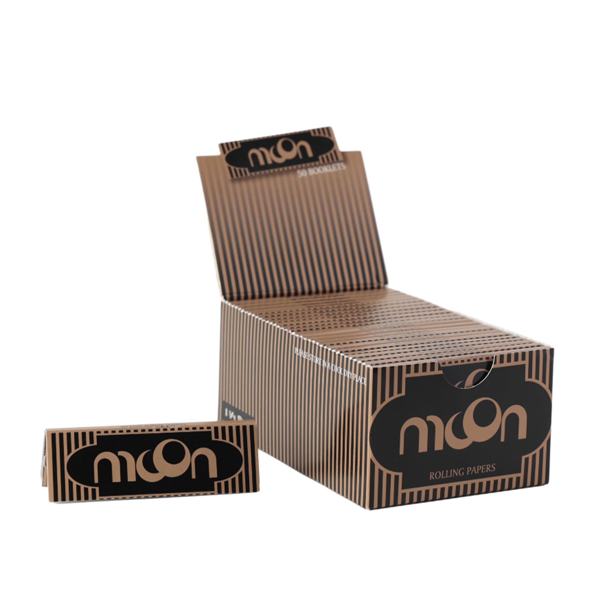 Amazon.com: MOON Classic Cigarette Paper Mixed Linen Material Slow Burning  77x44mm 50 books/40 Sheets Each 2000 Sheets Black : Health & Household