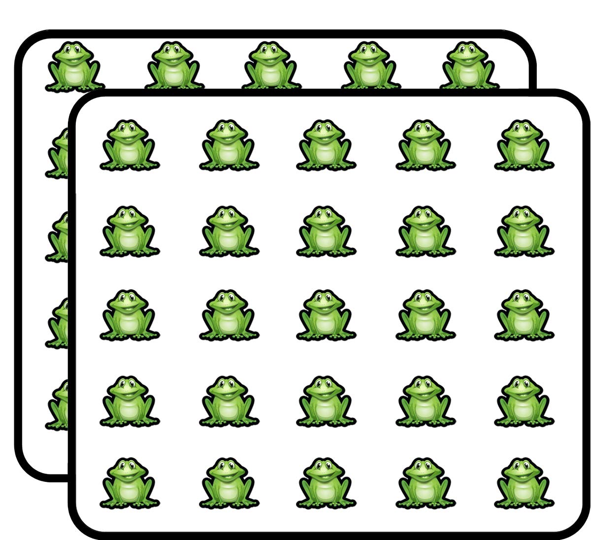 Cute Frog Sticker for Scrapbooking Waterproof Vinyl Stickers for Water Bottle, Laptop & Phone Case 50 Pack