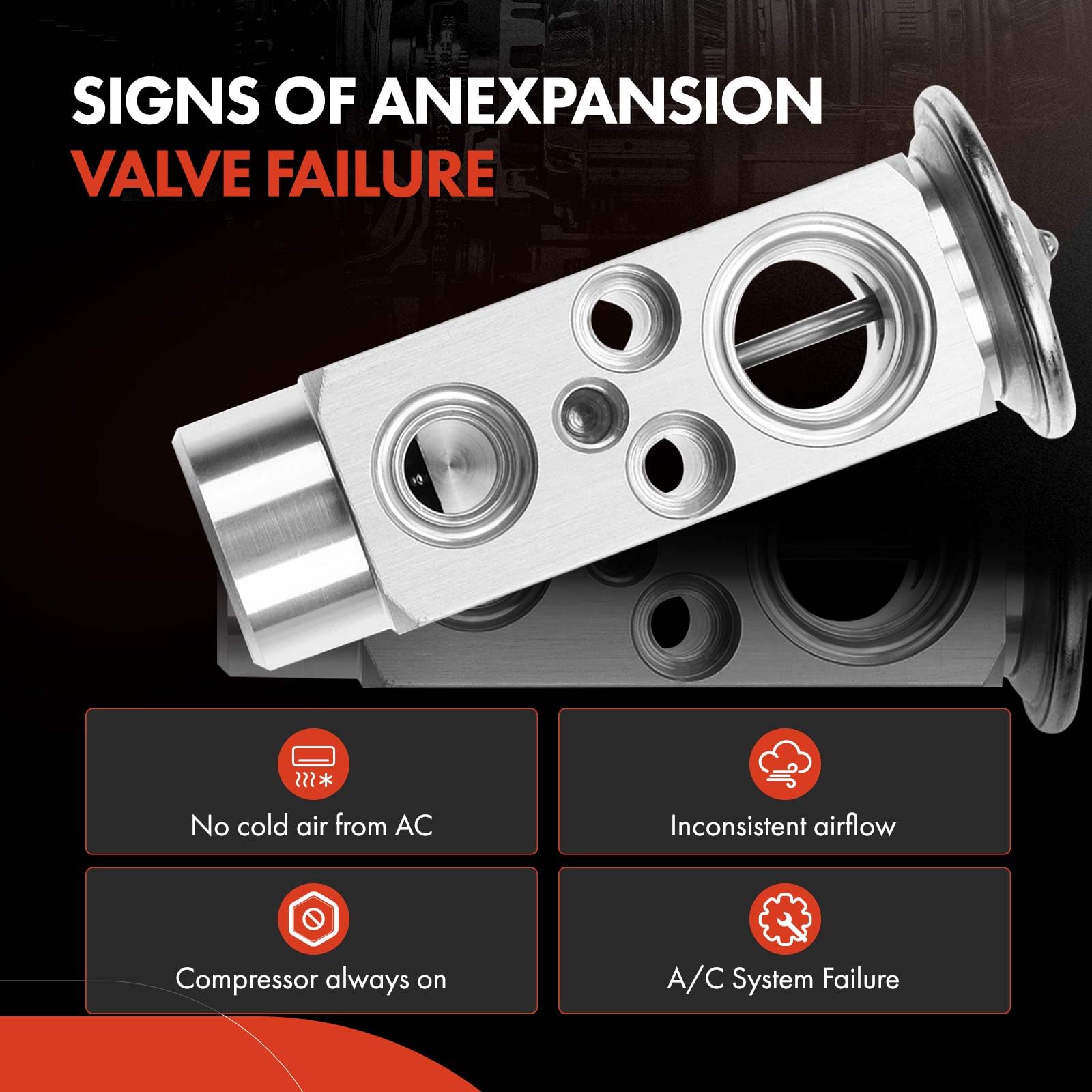 A-Premium A/C Expansion Valve Compatible With Jaguar XJ12 XJS 1994-1996 - View #14