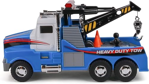 Vista 12 de Mighty Fleet Mighty - Camión de basura motorizado con luces y sonidos, brazo delantero motorizado, cubo de basura, diseño realista