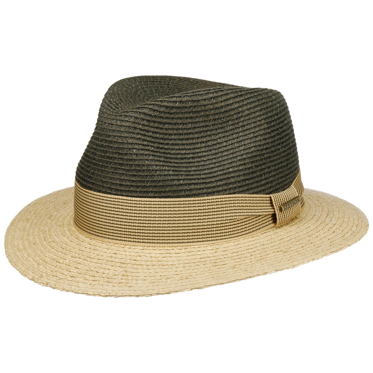Stetson Twotone Traveller Sombrero Bicolor con Banda de Tela Hombre Primavera Verano