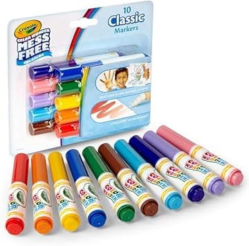 Crayola Color Wonder Markers, Mess Free Coloring, 10 Count, Gift for Kids, Age 3, 4, 5, 6