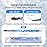 Ivy L 2- Way French Gel Acrylic Nail Art Kolinsky Brush with Dotting Tool for Professional Manicure Cuticle Clean up Nail Art Design (Size  6, Blue Marble)