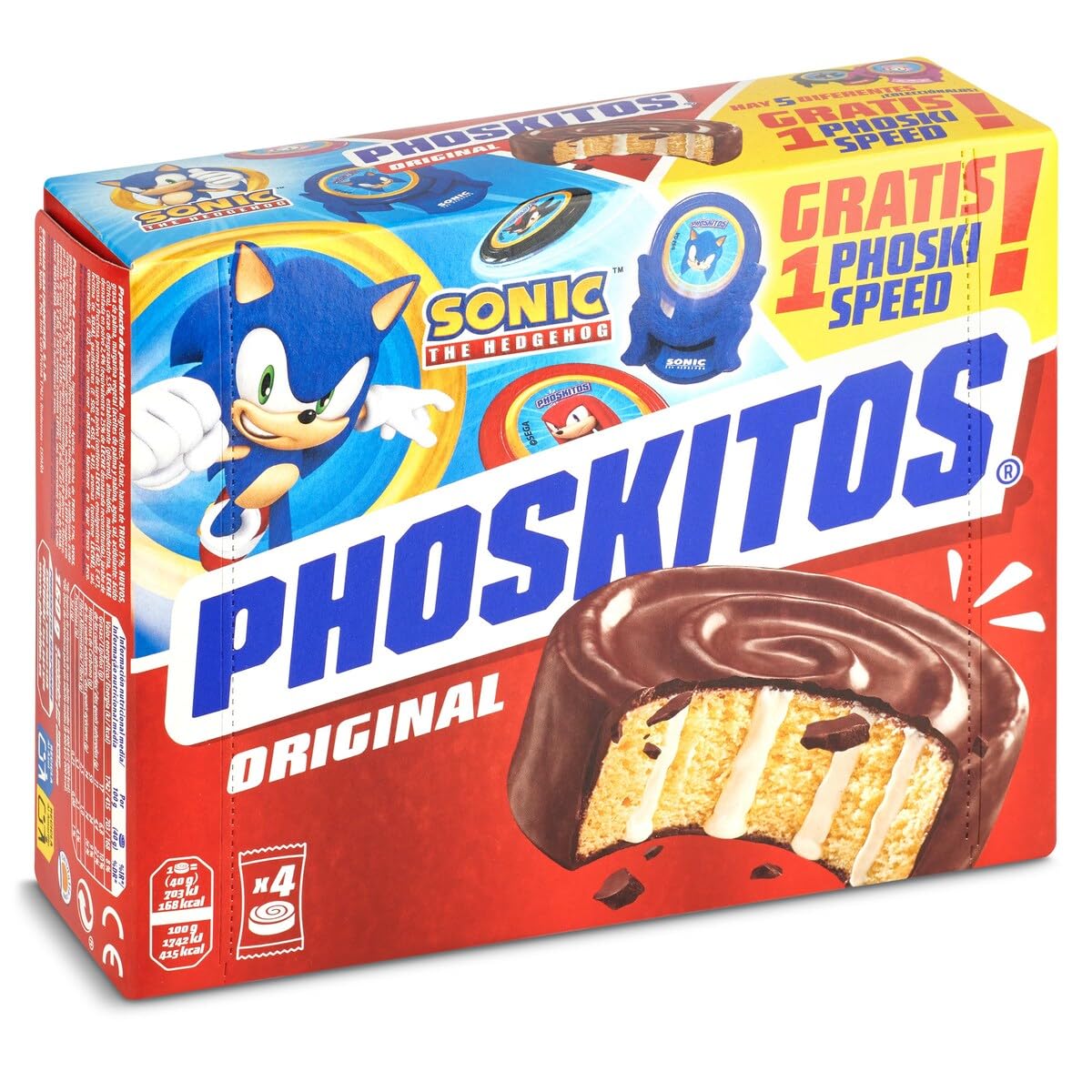 Phoskitos Original Producto de Pastelería Pack 4 x 40g