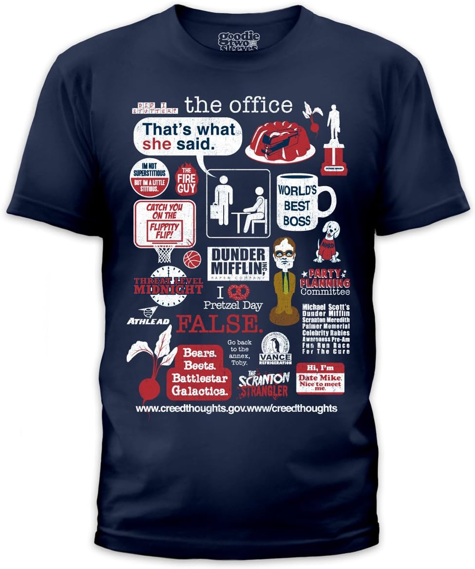 NBCUniversal Store The Office Unisex Quote Mash-Up T-Shirt