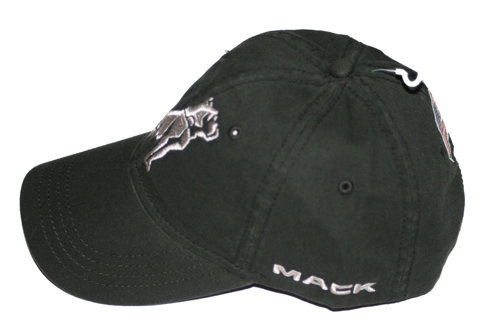 Amazon.com: Mack Trucks Black & Gray USA American Flag Cap