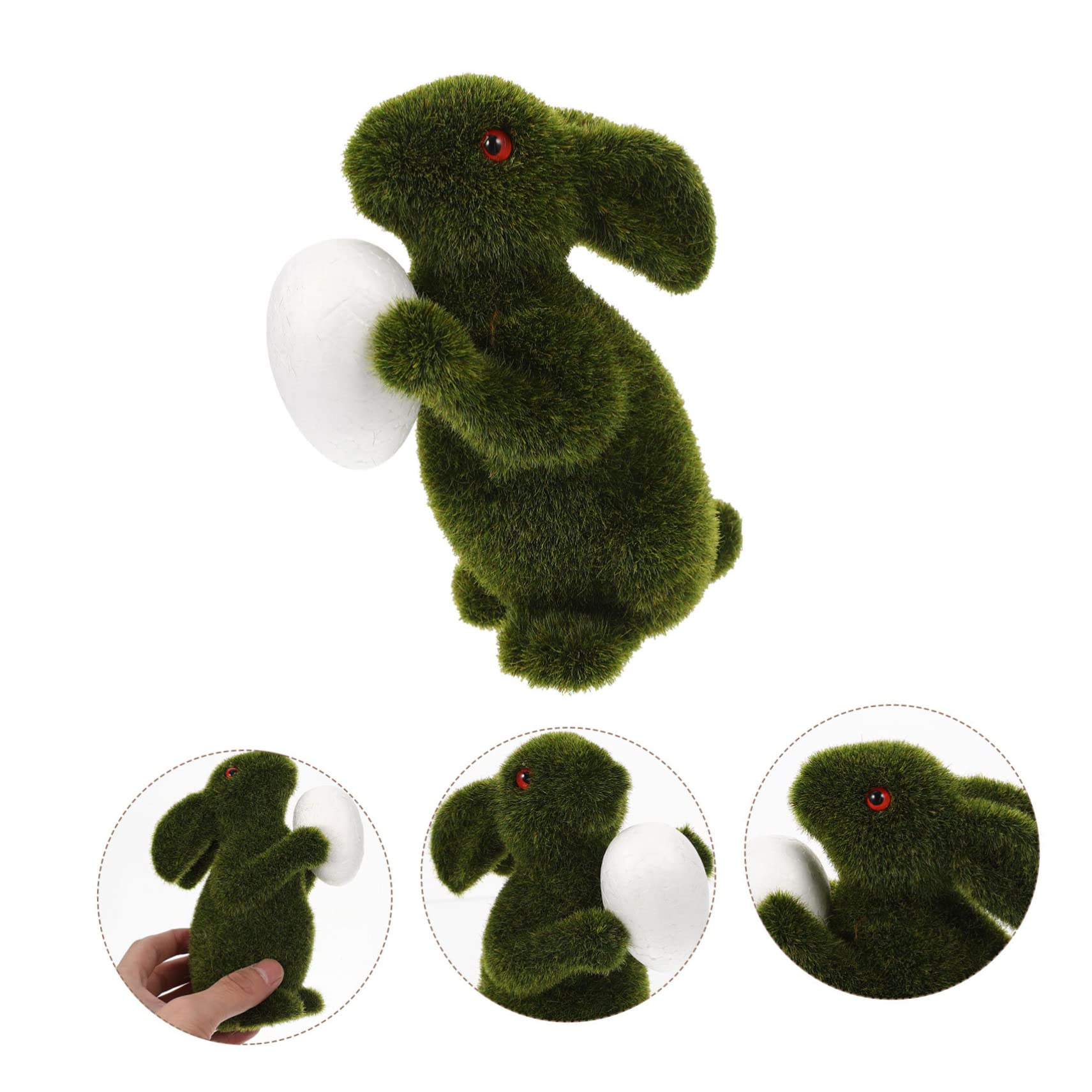 Alipis Lapin de Pâques décor extérieur Jouets à mâcher Lapin Paysage Lapin Jouets pour Rats bouda Decoration Interieure décoration d'intérieur Animaux Lapin simulé Parure de Lapin Flocage