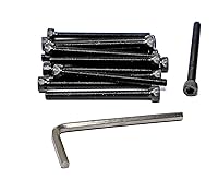 Vista 169 de iexcell Juego de 50 tornillos M4 x 20/25/30/35/40 de acero de aleación de grado 12.9, acabado de óxido negro