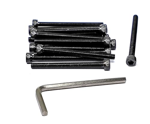 Miniatura 462 de iexcell 720 piezas de acero de aleación M4 x 6/8/10/12/16/20/25/30/35/40/45/50 de grado 12.9, tornillos de cabeza hexagonal, tornillos, arandelas