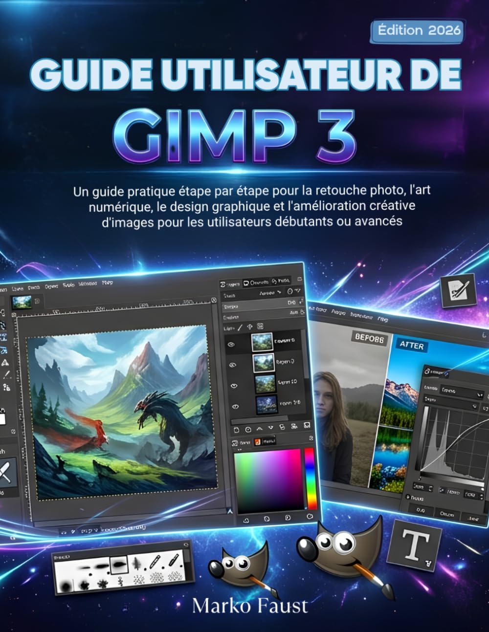 Guide Utilisateur De GIMP 3: Un guide pratique étape par étape pour la retouche photo, l'art numérique, le design graphique et l'amélioration créative ... pour les utilisateurs débutants ou avancés
