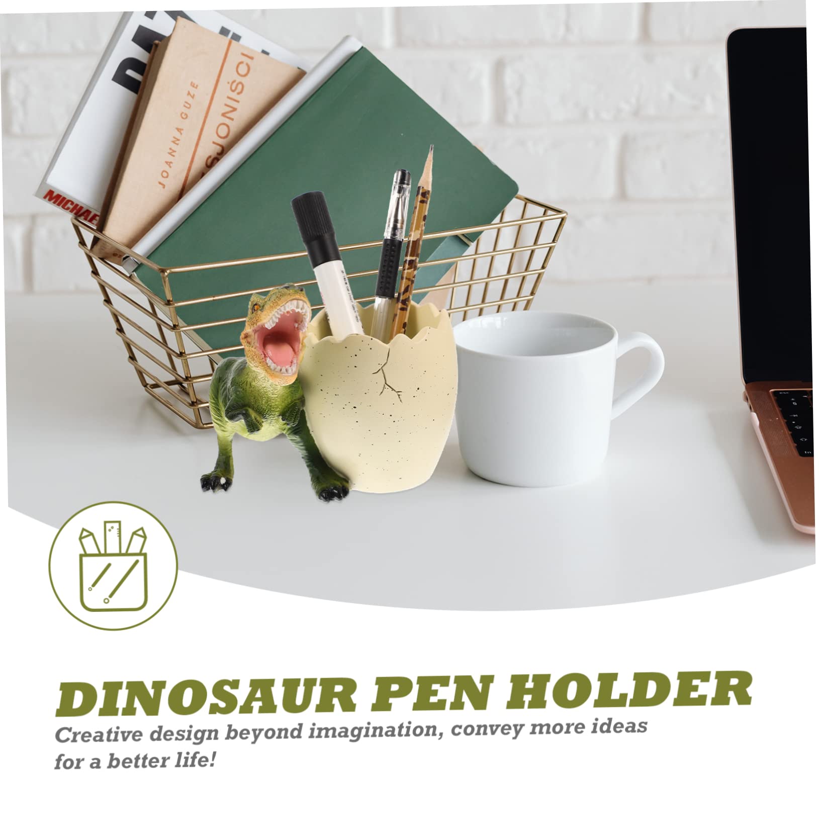 Pot À Crayons Dinosaure Avec Rangement Pour Papeterie