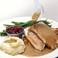 Vista 2 de HIC Kitchen Cucharón para salsa, porcelana blanca fina, 1 onza, juego de 2