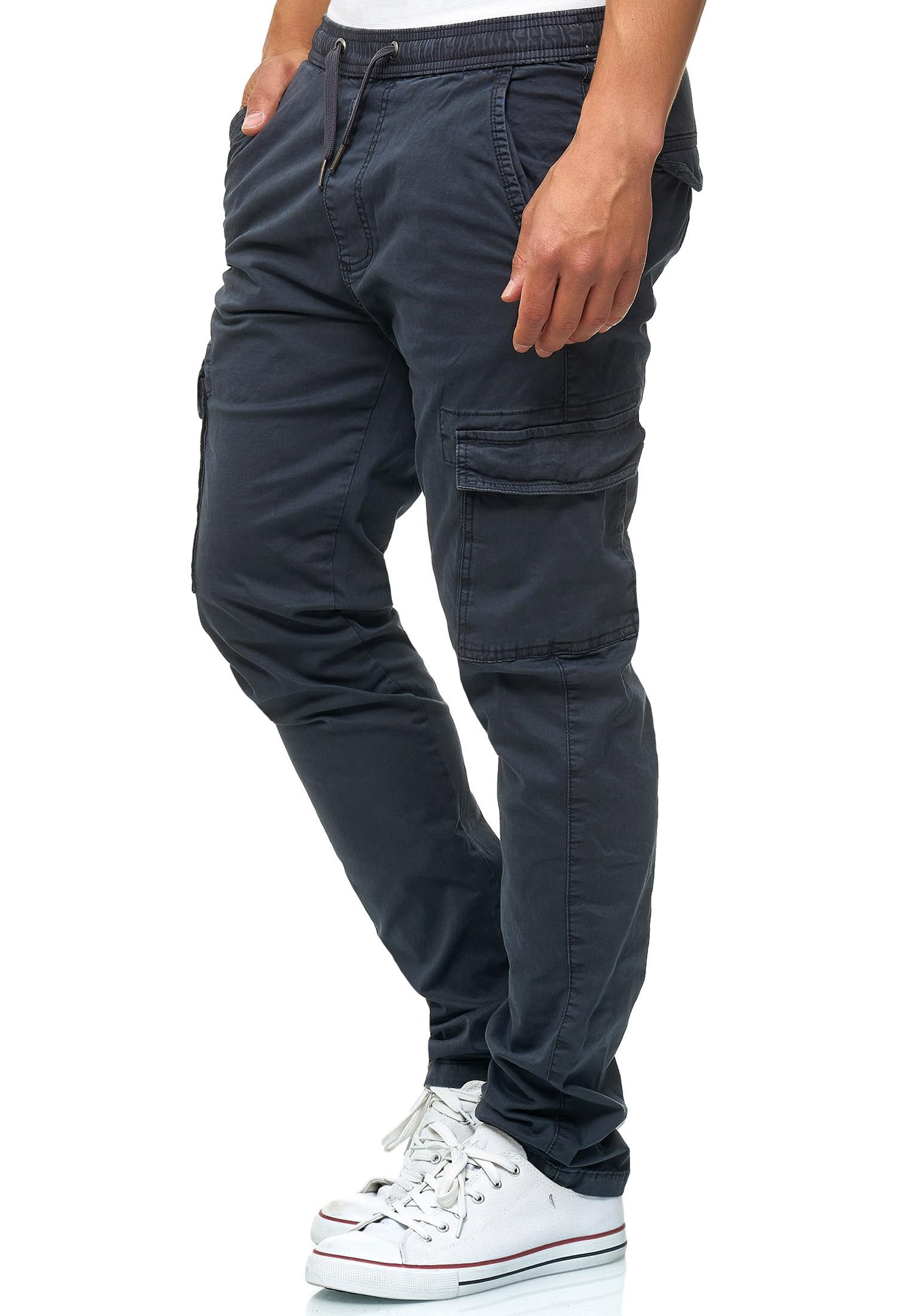 Indicode Hombres Broadwick Pantalón Cargo de algodón con 6 Bolsillos