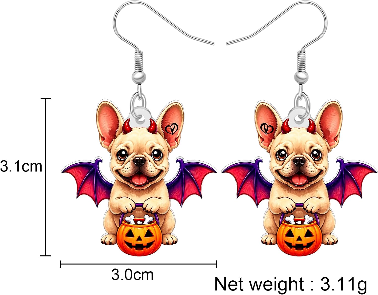 Halloween Spooky Cute Dog Earrings Gifts for Pet Lovers image 5
