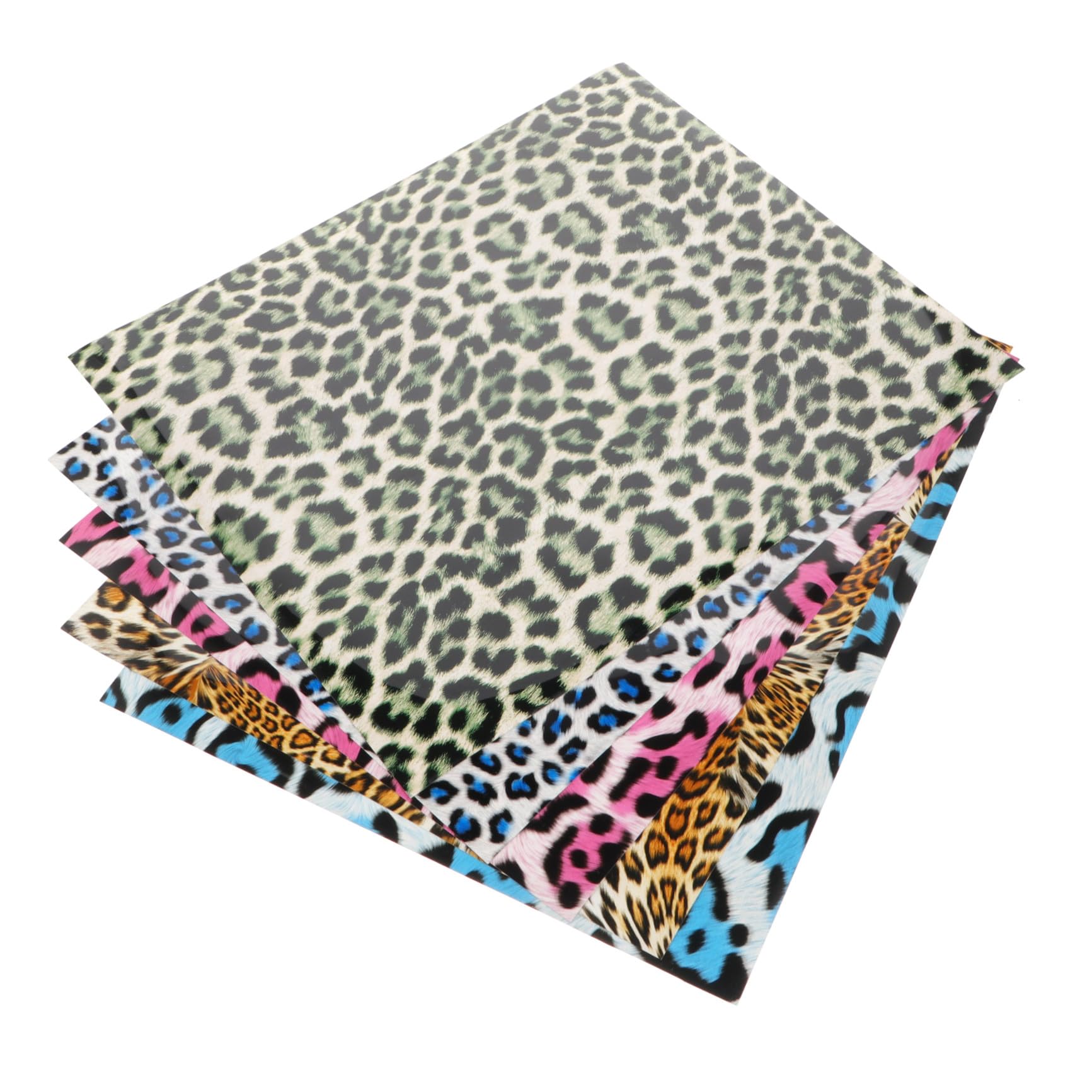jojofuny 10blätter Teiliges Pu Heat Transfer Film Leopardmusterte Bügelfolie Für Textilien Einfache Anwendung Und Klebeeigenschaften Zum Verzieren Von T-shirts Schuhen Mützen Geeignet Für m