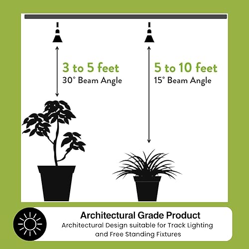 Miniatura 4 de Norb BOTANIC - Luz LED de cultivo de alta calidad, bombilla PAR38 de espectro completo, 1350 lúmenes, eficiencia energética, espectro solar que