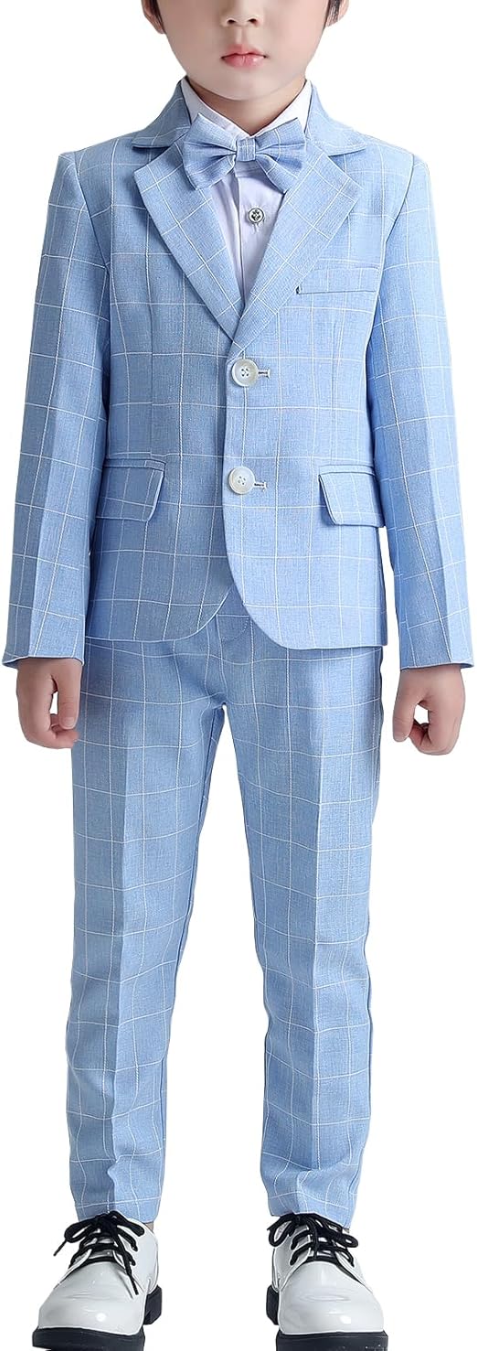 Set Abbigliamento Bambino Elegante - Camicia, Papillon, Gilet E Pantaloni Per Cerimonie (2-14 Anni) - Foto 6