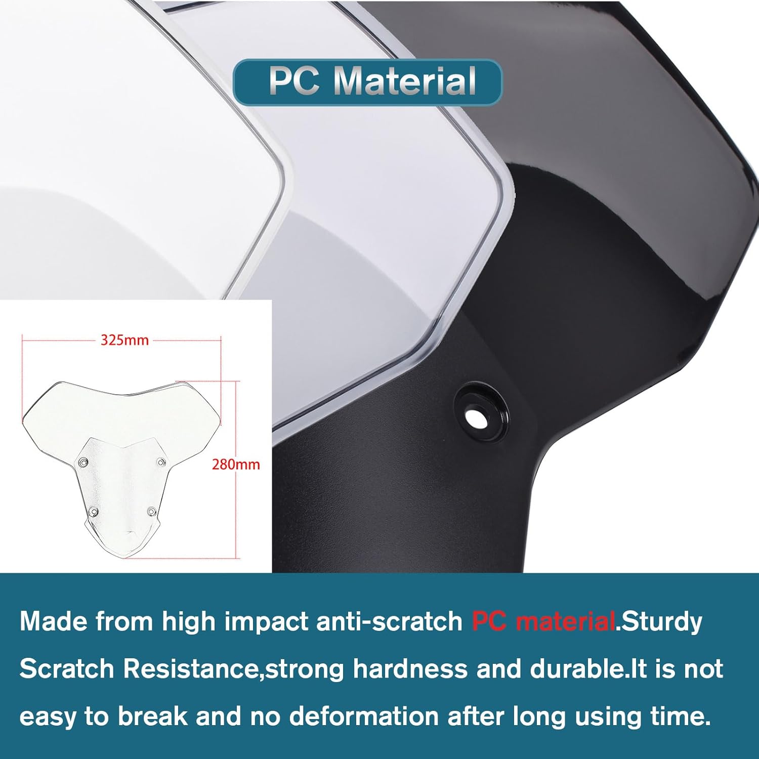 Motorcycle Windscreen Windshield Wind Deflectors Front Fairing Flyscreen Air Spoiler fit for Ka&wa&sa&ki ZH2/SE Z H2 Accessories 2020-2024 (Black Smoke)