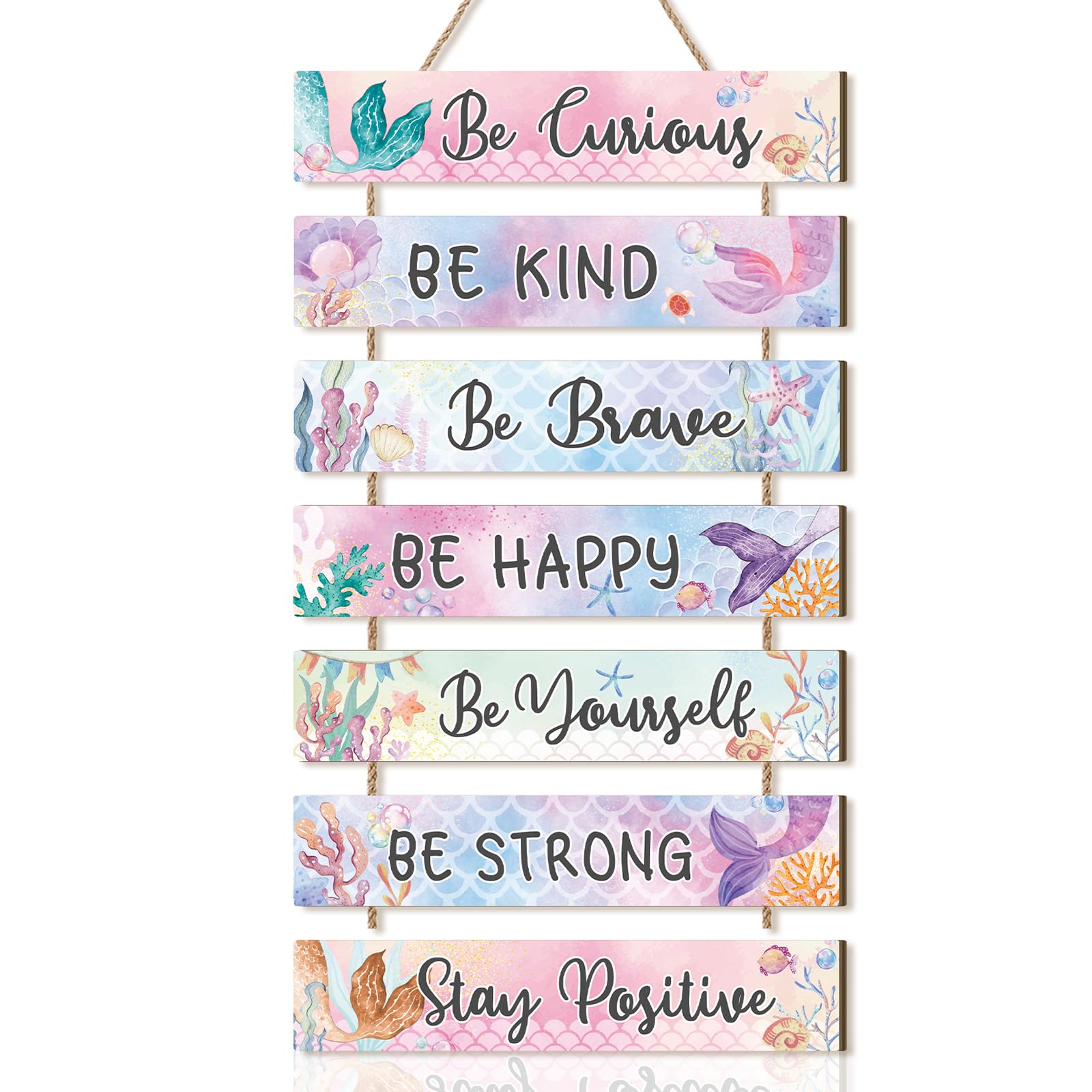 Celestdeco Mermaid Motivational Wall Art Girls Bedroom Inspirational Quotes โ image 1