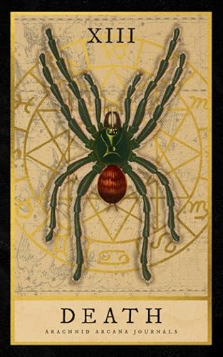 Death Tarot Card Inspired College Ruled Notebook for Notes and Journaling