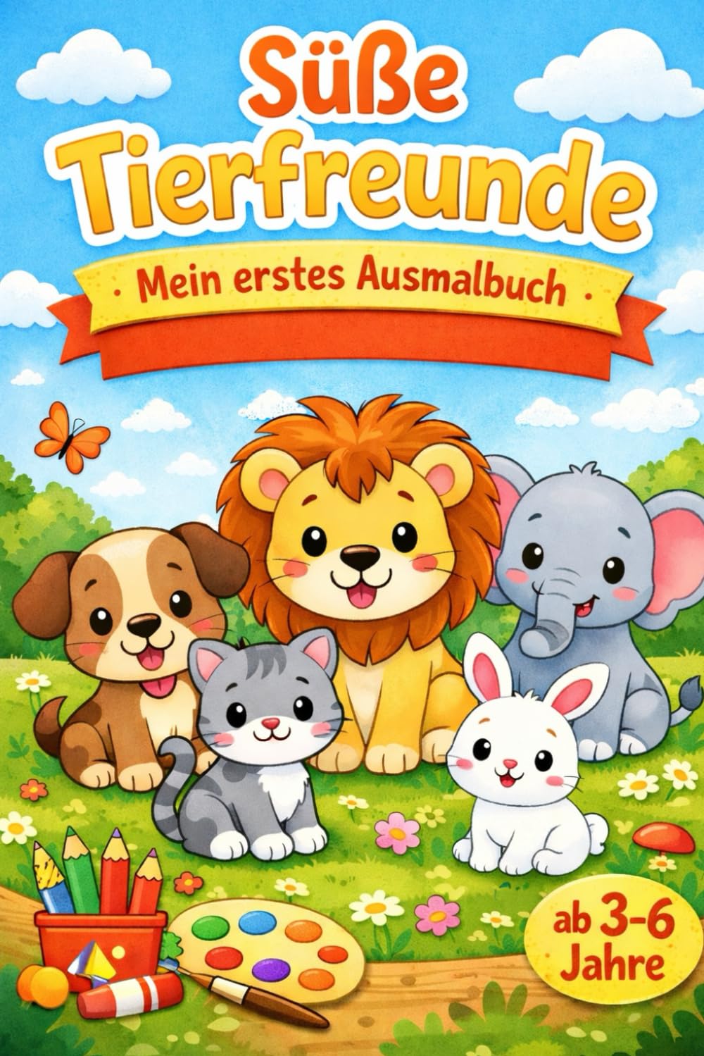 Süße Tierfreunde – Mein erstes Ausmalbuch