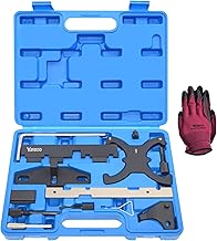 13PCS Engine Camshaft Timing Locking Tool Kit & Flywheel Locking Tool 303-393, Compatible with Ford 1.5 1.6 Focus Fiesta Mazda Fusion VCT Ecoboost, with Carrying Case & Gloves