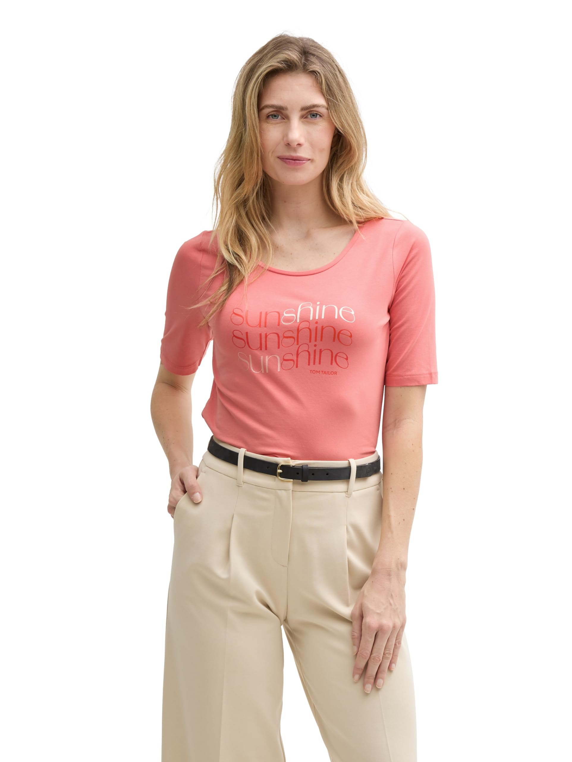 Tom Tailor Damen T-Shirt mit Print