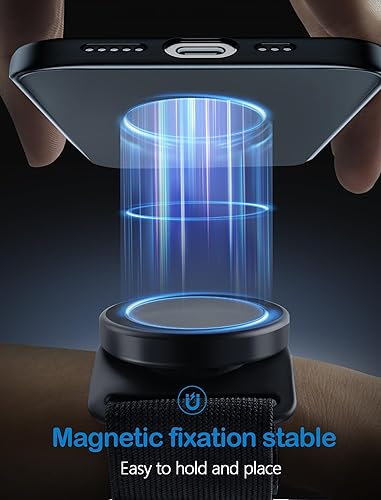 Miniatura 3 de TOPGO Soporte de teléfono para correr 2 generación Soporte para teléfono para iPhone cuerda retráctil giratoria de 360 y cuerda retráctil integrada