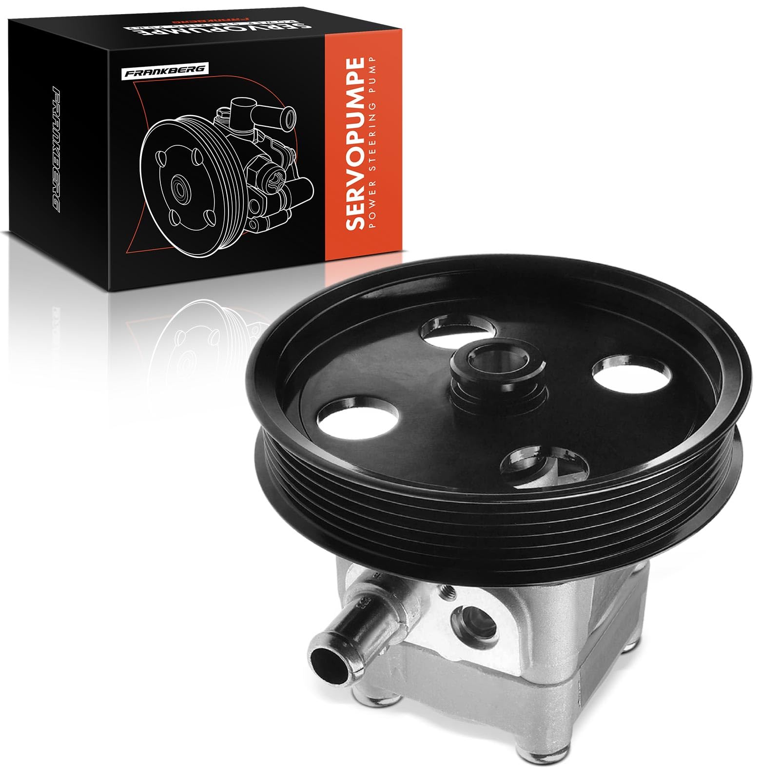 Frankberg Power Steering Pump Steering System Hydraulic Pump Compatible with S60 I 384 2.0L-2.5L 2000-2010 S80 I TS XY 2.0L 2.4L 1998-2006 XC70 Cross Country 2.4L 2.5L 2000-2007 Replace# 8603782