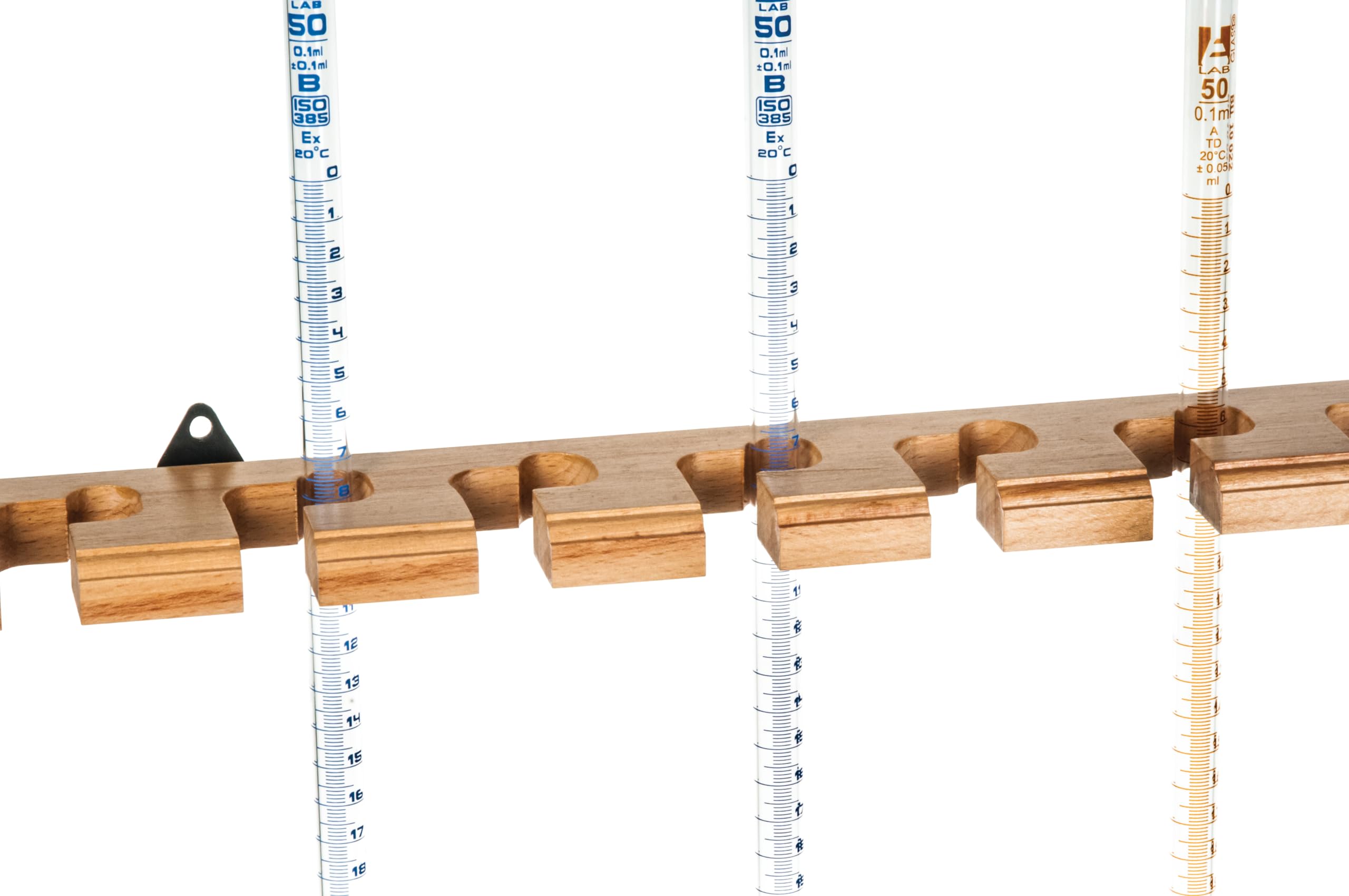 Eisco Labs Buret Rack, legno naturale, capacità 12 Buret