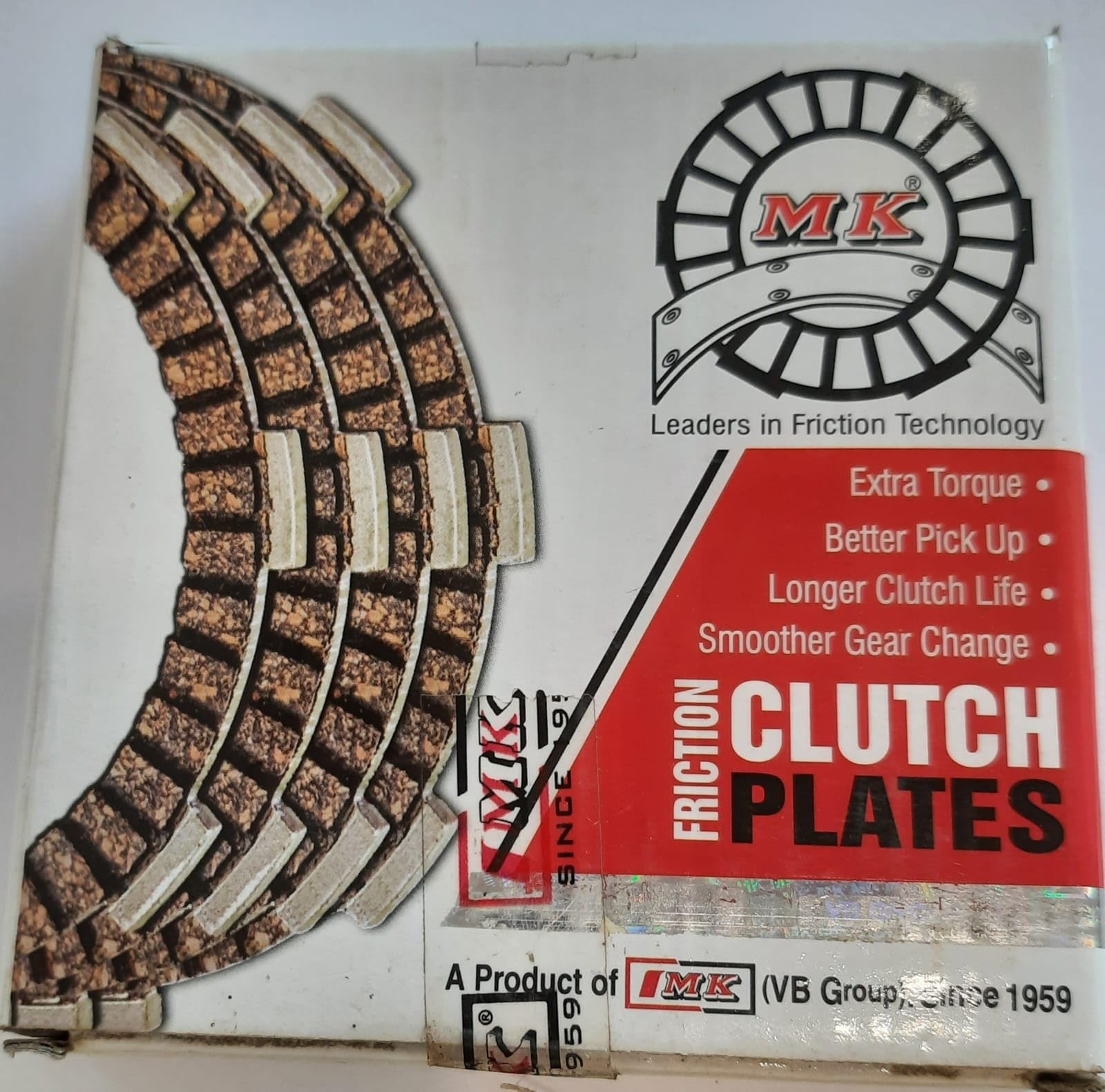 MK Clutch Plates for Bajaj Caliber, Oil Dipped, High Friction Technology-image-44
