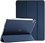 ProCase iPad Air 11インチ ケース M4 2026 / M3 2025 / M2 2024 / iPad Air 第5世代 2022 / 第4世代 2020 軽量 スタンド 三つ折り フォリオ保護ケース 半透明バックカバー Apple Pencil 2対応 - ネイビー