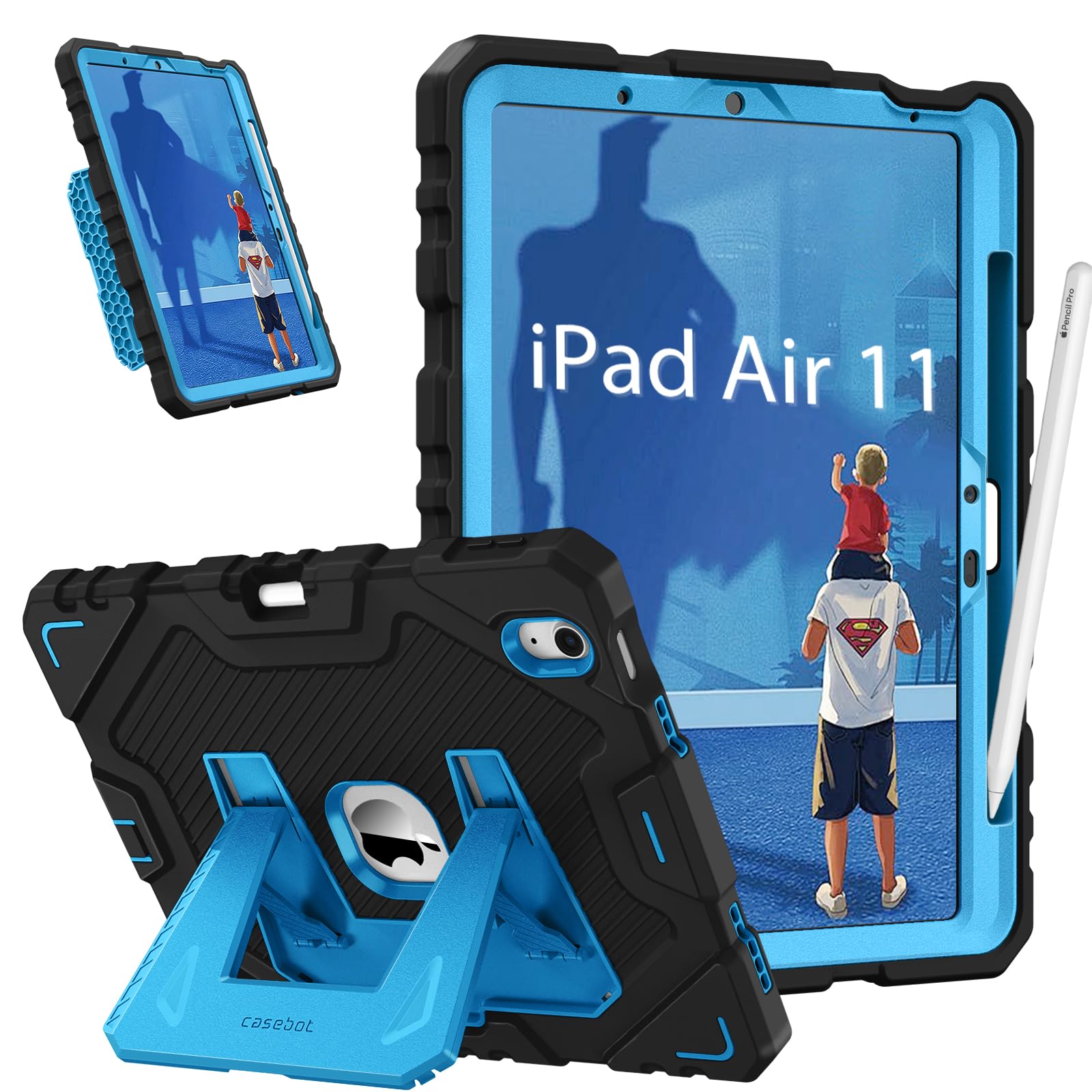 Fintie Case for iPad Air 11-inch M3 (2025) / M2 (2024), iPad Air 5th (2022) / 4th Generation (2020) 10.9 Inch, Fully-Body Rugged Heavy Duty Shockproof